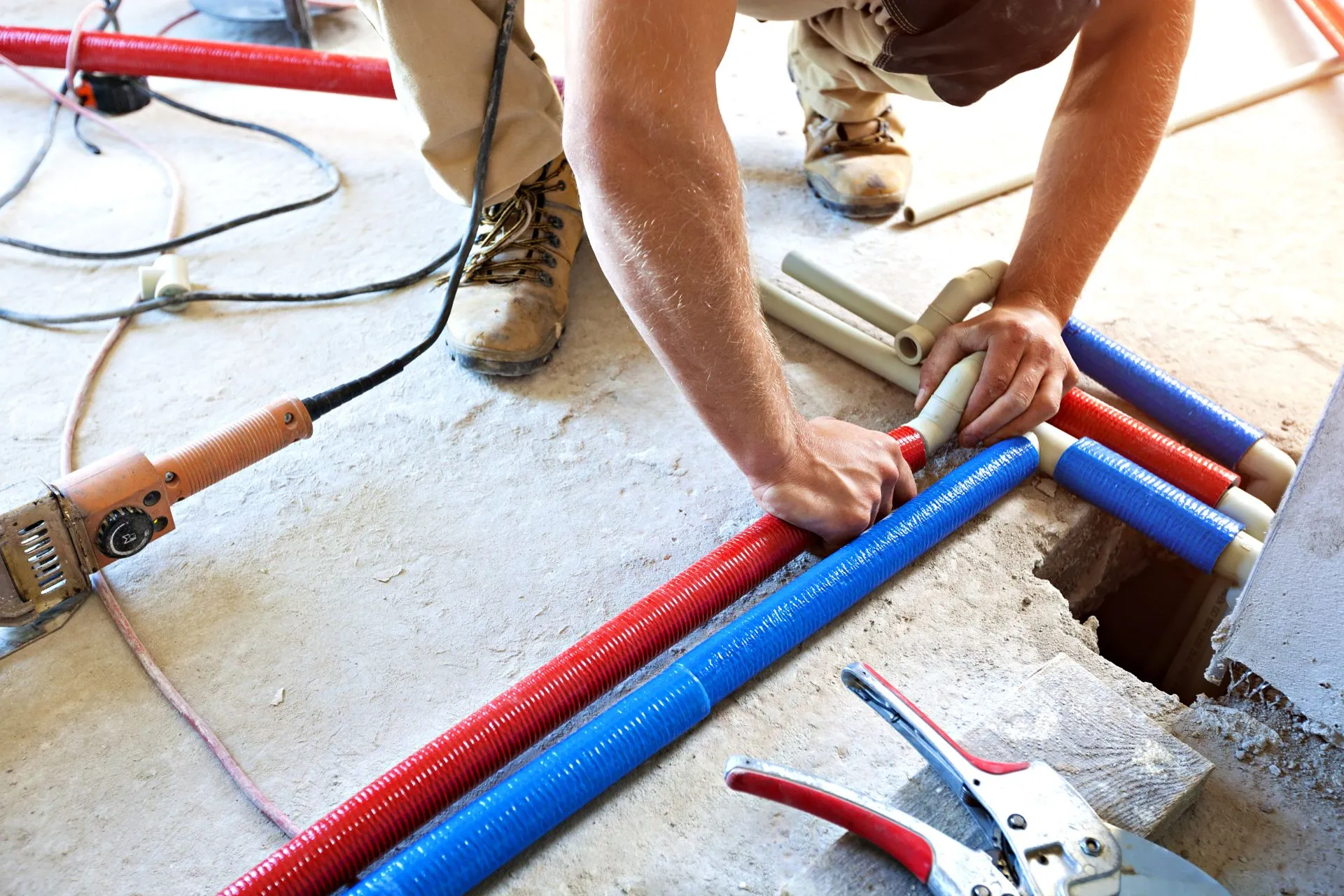 Emergency burst pipe slab repair case study Fabens TX