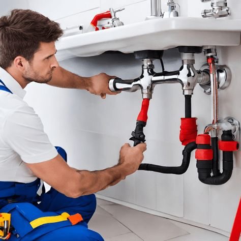 Plumber diagnosing residential hard water plumbing damage in El Paso Texas